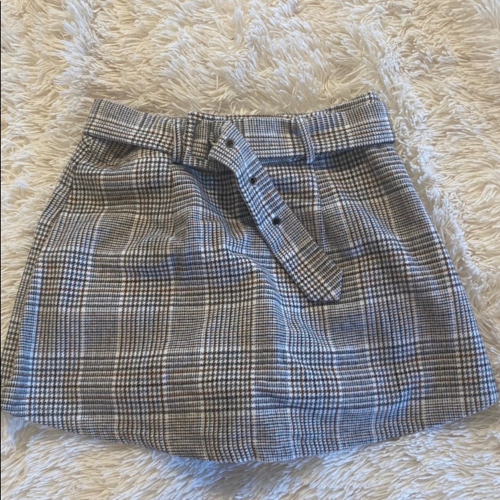 Pattern Skort with buckle
